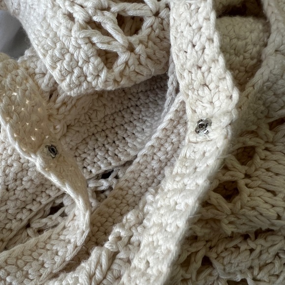 Tabitha by Anthropologie Cream Crochet Sleeveless Dress - Picture 7 of 10